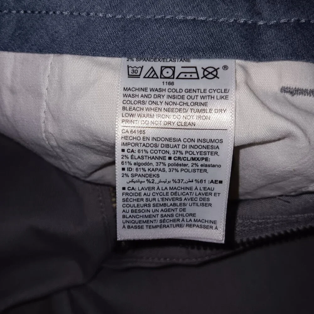 OLD NAVY FLEX ULTIMATE STRAIGHT LEG PANTS GRAY SIZE 36X32